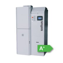 caldeira biomass a pellets para o aquecimento ambiente Solius Termopellets