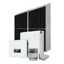 sistema fotovoltaico produção de energia electrica powerkit full 10 performance plus tri com bateria 5.12 high voltage