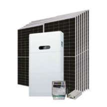 sistema fotovoltaico produção de energia elétrica powerkit full 16 performance plus monofásico com bateria 10.24kwh high voltage