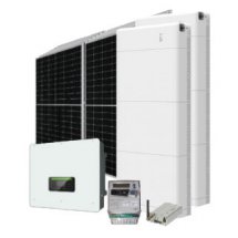 sistema fotovoltaico produção de energia elétrica powerkit full 40 performance plus tri bateria 30.72 high voltage