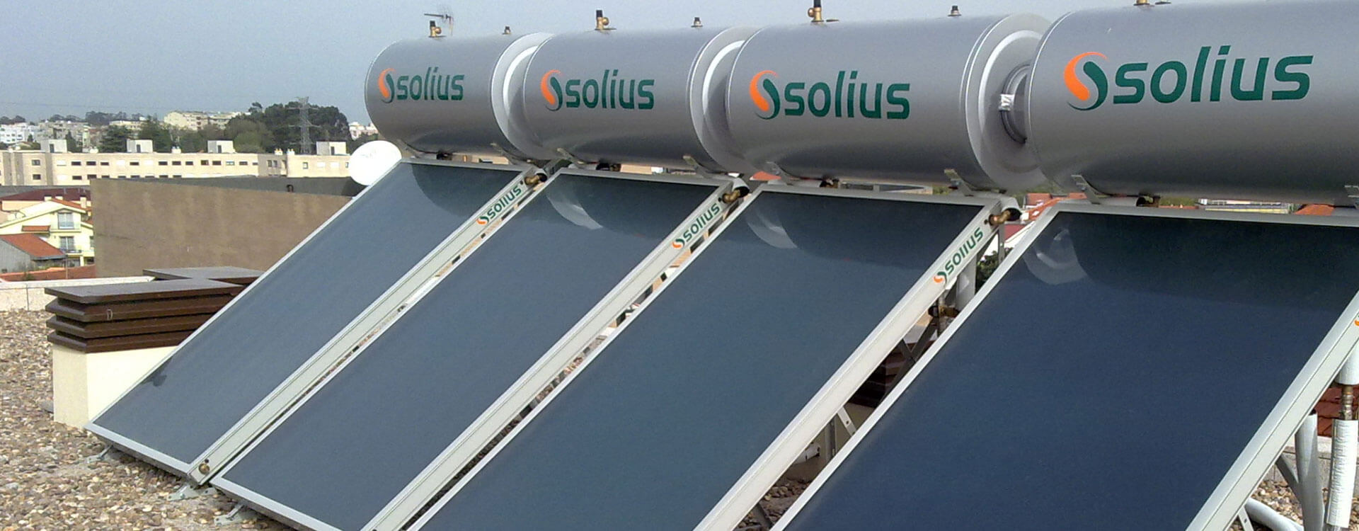 kit termossifão solar para aquecimento de águas sanitárias